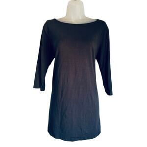 Eileen Fisher Tencel Top Casual Everyday Soft Lightweight Gray Medium
